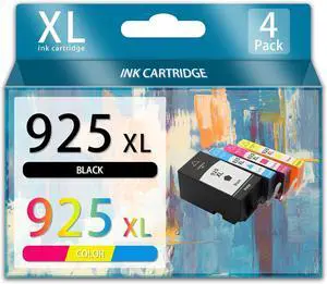 Ennovor 925XL Ink Cartridge Replacement Fit Compatible for HP Prtiner Prtiners Ink Cartridges Black Color Combo Pack High Yield,Combination