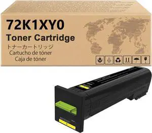 Ennovor CX820 Toner Cartridge Compatible for Lexmark CX820 72K1XM0 Yellow Toner Cartridges Work for Lexmark CS820 CX820 CX825 CX860 Printer