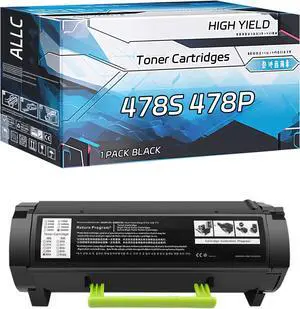 Ennovor ALLC Compatible for Toshiba 478S 478P Toner Cartridges Work for Toshiba e-Studio 478S 478P Printers, with Chip, High Yield 21000 Pages, Clear Printing (Black)