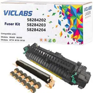 Ennovor 58284202 fuser kit Replacement for Okidata 58284202 58284203 58284204 fuser kit for use in Okidata B710 B720 B730 B6400 B6500 Printers,110V (1- Pack)