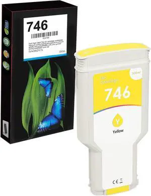 Ennovor 746 Yellow Ink Cartridge (P2V79A) 300-ml Replacement for Z6 Z9+ Large Format Plotter Printer Ink Cartridge (1 Pack 746 Ink)
