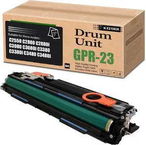 Ennovor GPR-23 Drum Unit Replacement Compatible for Canon 0456B003AA ,for Use in ImageRUNNER C2550 C2880 C2880i C3080 C3080i C3380 C3480 Printer (1-Pack Black)