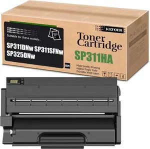 Ennovor SP-311HA Toner Cartridge Replacement Compatible for Ricoh 407245 SP311HA Use for Ricoh SP311DNw SP311SFNw SP325DNw Printer (1-Pack Black)