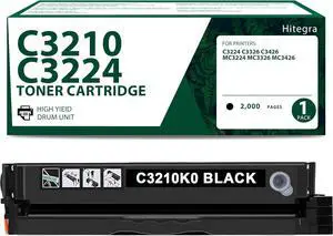 Ennovor Remanufactured C3224 C3326 Toner Cartridge Black Replacement for Lexmark C3224 Toner C3210K0 Compatible with C3224 MC3224 MC3326 C3326 MC3426 C3426 Series Printer Black Toner, 1-Pack