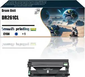 Ennovor Replacement Parts Drum Unit DR261CL Compatible with Brother MFC-9130CW MFC-9140 MFC-9330CDW MFC-9340CDW DCP-9020CDN HL-3140CW HL-3150 HL-3170CDW Printers (Cyan)