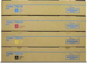 Ennovor TN-216 TN-319 Toner Cartridge TN319 TN216 Toner Cartridges A11G131 A11G431 A11G331 A11G231 Replacement for Konica Minolta TN216K TN216C TN216M TN216Y for Bizhub C360 C220 C280 Printer