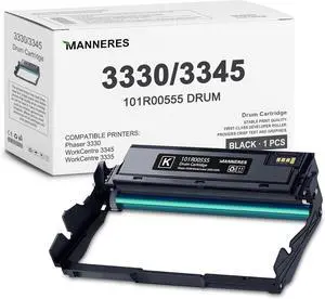 Ennovor Phaser 3330 Drum Cartridge (1-Pack, Black): 101R00555 Drum Unit Replacement for Xerox Phaser 3330 WorkCentre 3345 3335 Printer