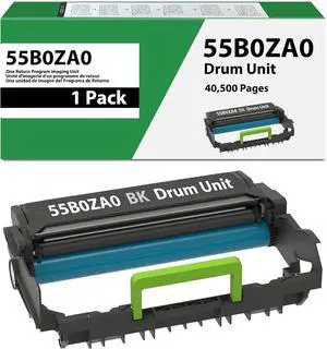 Ennovor 55B0ZA0 Imaging Drum Unit 55B0ZA0 Black Drum Unit Replacement for Lexmark MS331 M1342 B3340dw B3442dw MB3442adw MB3442i MS331dn MS431dn MX331adn MX431adn XM1342 Printer