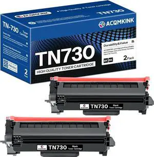 Ennovor TN730 TN-730 Toner Cartridge Black Replacement for Brother TN730 TN-730 TN 730 to Use with MFC-L2710DW MFC-L2750DW HL-L2390DW Printer 2 Pack
