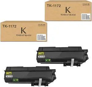 Ennovor TK1172 TK-1172 Black Toner Cartridge Replacement for Kyocera TK-1172 Black Toner Compatible for Kyocera ECOSYS M2540dw M2040dn M2640idw Printer, 7,200 Pages (2-Pack)