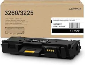 Ennovor Phaser 3260 Black Toner Cartridge 1Pack (3,500 Pages, High Capacity) Lovin 106R02777 Toner Cartridge Replacement for Xerox WorkCentre 3215 3215NI 3225 Phaser 3260 3260DI 3052 Printer