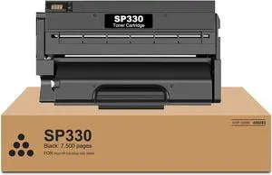 Ennovor SP330 High Yield Black Toner Cartridge 1 Pack, 408288 Compatible with Ricoh SP 330 330DN 330SFN SP330L Printer( 3,700 Pages)