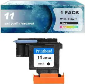 Ennovor 11 C4811A C4812A C4813A C4810A Printhead Compatible for HP Business Inkjet 1000 1200 2280 2300 2600 DesignJet 20PS 50PS 70 100Plus 110Plus Printers Replacement Print Head C4810A