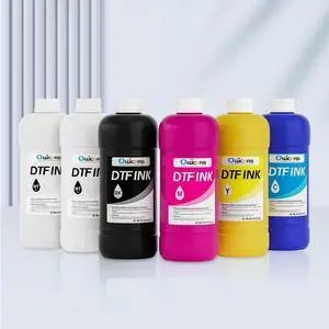 Ennovor Premium DTF Ink 1000ML x 6 Bottles Total 6000ml Heat Transfer Ink for PET Film, Refill for ET-8550, L1800, L800, R2400, P400, P800 Printhead Printer Printing Ink Direct to Film WWKCMY FAST DRY