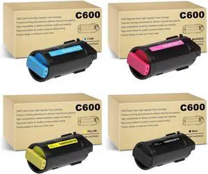 Ennovor VersaLink C600/C605 Toner Extra High Capacity Remanufactured VersaLink C600 Toner Replacement for Xerox C600 C605 C600N C600V/N C600V/DN C600DT C600DX C600DXF C600DXP C605X Printer