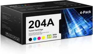 Ennovor 204A Toner Cartridges Replacement for HP 204A for Color Pro MFP M181fw M180nw M181fd M180n Color Pro M154nw M154a Printer (Black Cyan Magenta Yellow, 4 Pack )
