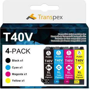 Ennovor Remanufactured T40V Ink Cartridge Replacement for T40V120 T40V220 T40V320 T40V420 for SC-T2170 SC-T3170 SC-T3170M SC-T5170 SC-T5170M SC T2170 T3170 T3170M T5170 T5170M (4 Pack)