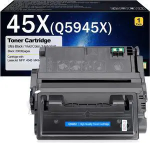Ennovor 45X Q5945X Toner Cartridge Compatible for HP 45A Q5945A 45X Q5945X Toner Cartridges Work for HP Laserjet MFP 4345 M4345 Printers
