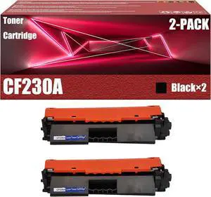 Ennovor CF230A Toner Cartridge Compatible for HP Laserjet Pro M203DN M203DW MFPM227SDN MFPM227D MFPM227FDN MFPM227FDW Printers High Yield Replacement Toner Cartridges (with Chip),Black ×2