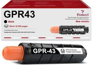 Ennovor GPR43 Toner Cartridge : 1 Pack GPR43 GPR-43 Toner PIONOS Compatible Replacement for Canon GPR43 imagerunner Advance 4025 4035 4225 4235 Printer, Black Ennovor GPR43 Toner Cartridge : 1 Pack GPR43 GPR-43 Toner PIONOS Compatible Replacement for Canon GPR43 imagerunner Advance 4025 4035 4225 4235 Printer, Black