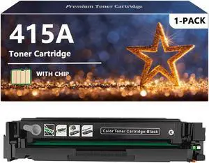 Ennovor 415A Black Toner Cartridges Compatible for HP 415A W2030A Toner Cartridge, Quality Toner for HP Color Pro M454 M479 Series, 1 Pack Black, 13.7-inch,6.3-inch,10.2-inch