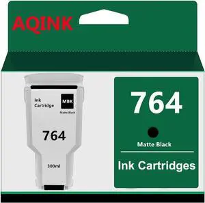 Ennovor 764 Ink Cartridge Replacement for HP 764 C1Q16A Ink Cartridge Compatible with HP DesignJet T3500 Printers,300ML (1-Pack, Matte Black)