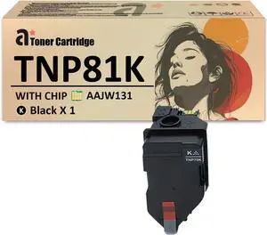 Ennovor TNP81 Toner Cartridges Replacement for Konica Minolta TNP-81 TNP81K TNP81C TNP81M TNP81Y Toner Cartridge Compatible for Konica Minolta Bizhub C3300i C4000i Printers, 1 Black