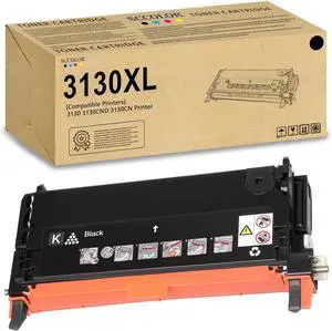 Ennovor 3130 Black Toner Cartridge Replacement for Dell 3130 3130CND 3130CN Printer.330-1198