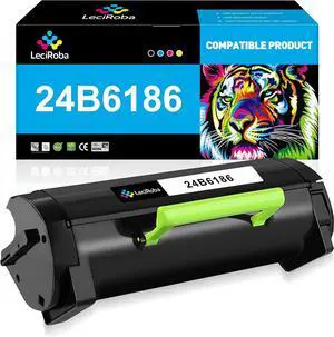 Ennovor LeciRoba 24B6186 Black High Yield Toner Cartridge Replacement for Lexmark 24B6186 LEX_24B6186 Laser Cartridge for Lexmark M3150 XM3150 XM3150h Printer (16,000 Pages, 1-Pack), 24B6186-1B-2311