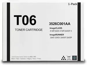 Ennovor T06 T06L Black Toner Cartridge (3526C001AA) Replacement for Canon ImageRUNNER 1643 1643i 1643if 1643P Printer ImageCLASS X MF1643i II MF1643iF II Printers