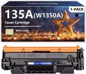 Ennovor W1350A Toner Cartridge Compatible for HP 135A W1350A 135X W1350X Toner Cartridges, Quality Toner for HP Laserjet Pro MFP M209 M234 Series, 1 Pack