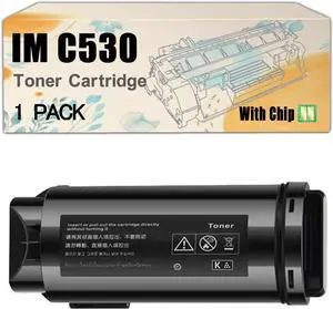Ennovor IMC530 418236 418237 418238 418239 Toner Cartridge Compatible BK/C/M/Y Replacement for Ricoh IM C530FB IM C530F Printers Black*1