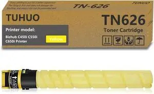 Ennovor Compatible TN626 TN-626 Toner Cartridge Replacement for TN626K TN626C TN626M TN626Y for Konica Minolta Bizhub C258 C308 C368 Printer (30,000 Pages) High Yield 4-Pack (Yellow)