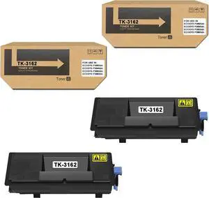 Ennovor TK3162 TK-3162 Toner Cartridge Compatible for Kyocera TK-3162 Black Replacement for Kyocera ECOSYS P3055dn P3045dn P3050dn P3060dn Printer Kit Toner,13,000 Pages (2 Pack)