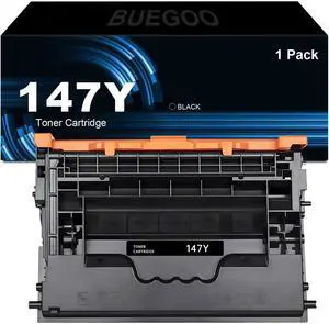 Ennovor BUEGOO 147Y W1470Y Black High-Yield Toner Cartridge Compatible for 147Y Toner for Enterprise M611 M612 Enterprise MFP M634 M635 M636 Printers | 42,000 Pages, 1 Black