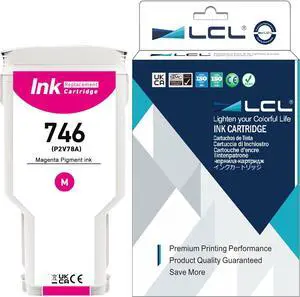 Ennovor LCL Compatible 746 Magenta 300-ml Ink Cartridge (P2V78A) Replacement for HP 746 DesignJet Z6 & Z9+ Large Format Plotter Printer (1-Pack)