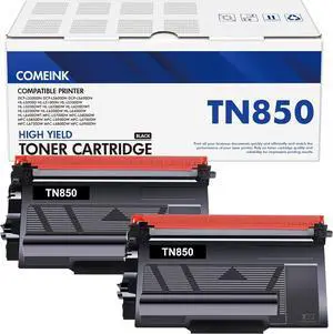 Ennovor TN-850 TN850 Toner Cartridge 2-Pack: Replacement for Brother TN 850 TN820 High Yield Black for MFC 5850DW L5900DW HL-L6200DW HL-L5100DN Printer Ink