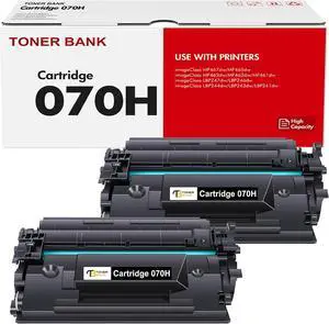 Ennovor 070H 070 Black Toner Cartridge 2-Pack 070H 070 Toner Compatible for Canon 070 070H CRG070 CRG-070 CRG070H CRG-070H Toner Cartridge for Canon imageCLASS MF465 MF462 LBP247 LBP246 Printer Ink