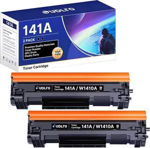 Ennovor 141A Toner Cartridge - W1410A Replacement with Chip for HP 141A Black Toner Cartridge W1410A 141X W1410X Compatible with Pro M110w, MFP M140w, M139w (2 Blacks)