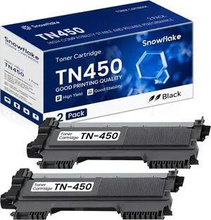 TN450 TN-450 Compatible TN450 Black High Yield Toner Cartridge Replacement for Brother TN-450 Intellifax-2840 HL-2240 HL-2230 MFC-7860DW MFC-7360N Toner Cartridge (2 Pack).
