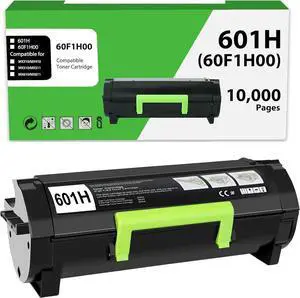 Ennovor 60F1H00 601H Toner Cartridge Compatible Replacement for Lexmark 601H 60F1H00 for MX310dn MX611de MX511de MX410de MX611dhe MX610de MX511dhe MX510de MX511dte MX611dte MX611dfe(10,000 Pages)