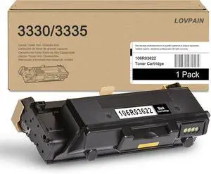 Ennovor Phaser 3330 Black High Capacity Toner Cartridge 106R03622 (1-Pack) - Compatible Toner Cartridge Replacement for Xerox Phaser 3330 WorkCentre 3345 3335 Printer