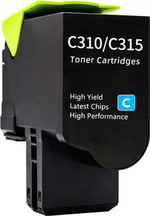 Ennovor C310 C315 Cyan Toner Cartridge 2000 Page Yield Replacement for Xerox 006R004357 for Xerox C310 C315 C310DNI C310DNIM C315DNI Printer
