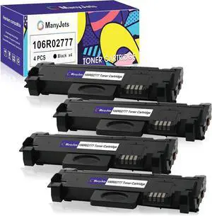 Ennovor 106R02777 Compatible Black Toner Cartridge Replacement for Xerox WorkCentre 3215 3215NI 3225 3225DNI Phaser 3260 3260DI 3260DNI 3052 Printer Toner Cartridge (Black,4-Pack)