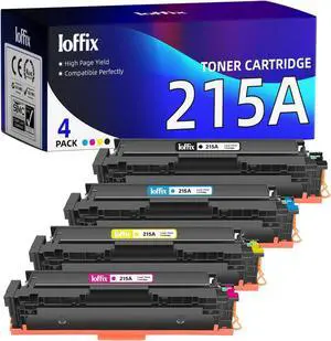 Ennovor 215A Toner Cartridges Set Replacement for HP 215A Toner Work with HP Color Pro MFP M182nw M183fw M182n M155a M155nw Printer (4 Pack)