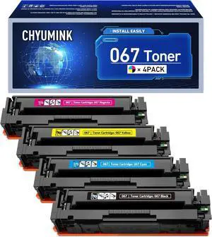 Ennovor 067 Toner Cartridge 4 Pack 067H Ink Cartridge Replacement for Canon 067 CRG067 CRG-067H Toner for ImageCLASS MF656Cdw, MF654Cdw, MF653Cdw, LBP633Cdw and LBP632Cdw Printers