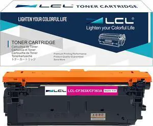 Ennovor LCL Remanufactured Toner Cartridge Replacement for HP 508X CF363X 9500 Page M553 Printer M577 Printer M552dn M553dn M553n M553x MFP M577Z MFP M577dn MFP M577f MFP M577 M577c (1-Pack Magenta)