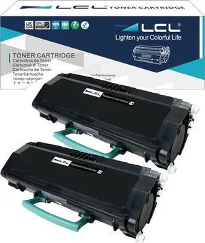 Ennovor LCL Compatible Toner Cartridge Replacement for Lexmark E260A21A E260 E260d E260dn E260dtn E260dt E360 E360dn E360dtn E360d E460 E460dn E460dw E462dtn E462 E460d E460dtn (2-Pack Black)