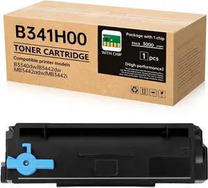 Ennovor B341H00 High Yield Black Toner Cartridge with Chip (1-Pack) - Compatible with Lexmark B3340dw/B3442dw/MB3442 Series Printers