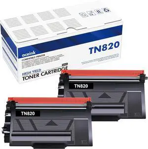 Ennovor TN820 TN850 Toner Cartridge Black: TN 820 Toner Replacement for Brother MFC-L6200DW HL-L5900DW MFC-L5700DW MFC L5900DW HL-L5100DN Printer Ink, 2-Pack